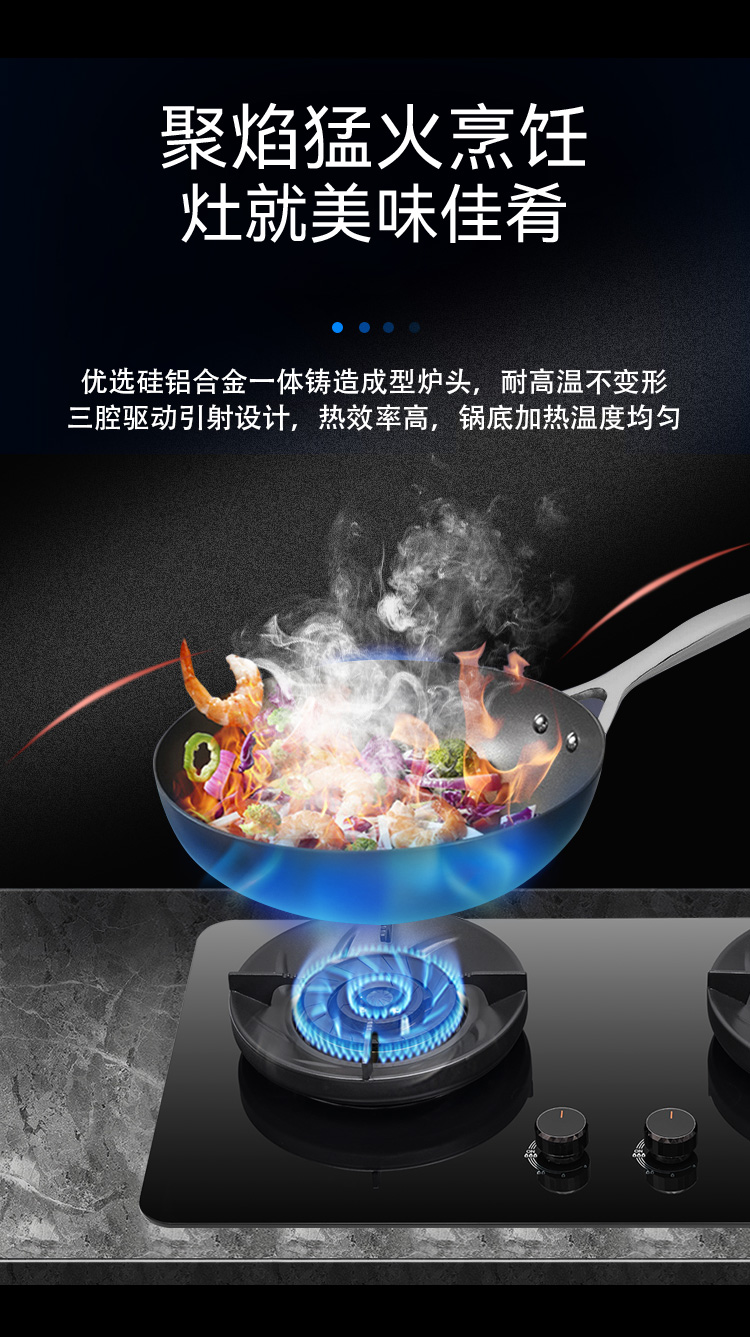 538B5 钢化玻璃面板嵌入式双炉(图2)