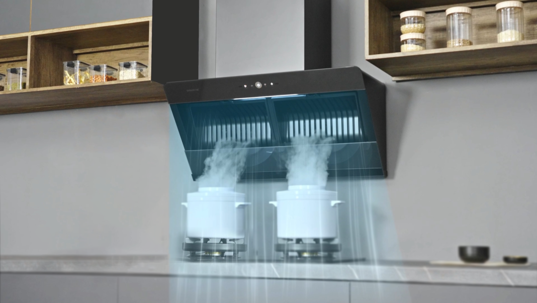 净烟实力派！万喜新品YF83大吸力油烟分离吸油烟机惊喜亮相(图4)