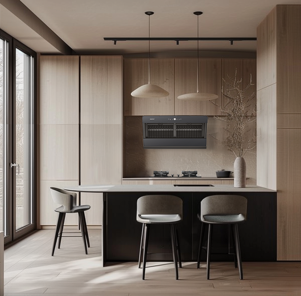 净烟实力派！万喜新品YF83大吸力油烟分离吸油烟机惊喜亮相(图1)