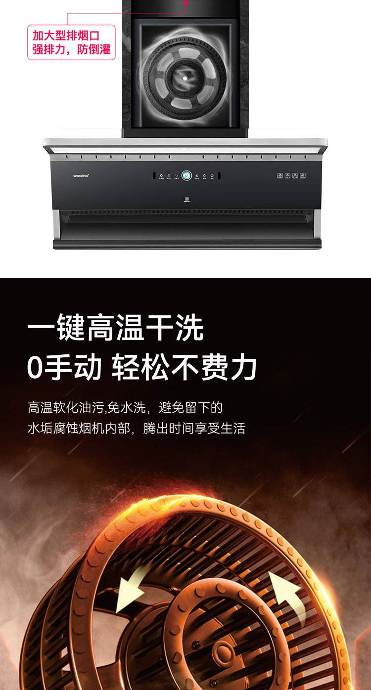 超薄烟机3118C+玻璃灶具668C2 智能烟灶联动套装(图6)